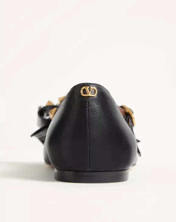 Valentino Mary-Jane Bowow Ballerina In Kidskin With Studs - Image 2